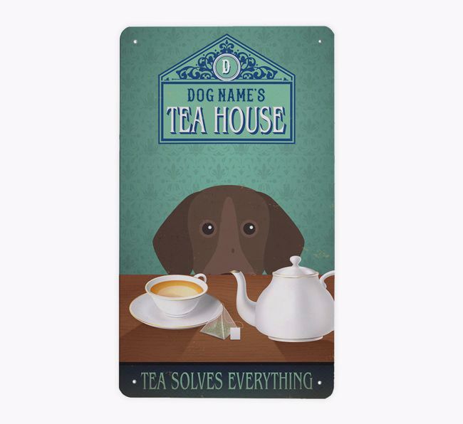 Tea House: Personalized {breedFullName} Metal Sign